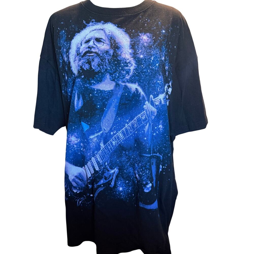 Liquid Blue Vintage Jerry Garcia Galaxy Tee, All Over Print Grateful Dead, 2XL